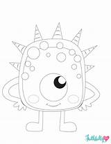 Monster Coloring Pages Printable Getcolorings sketch template