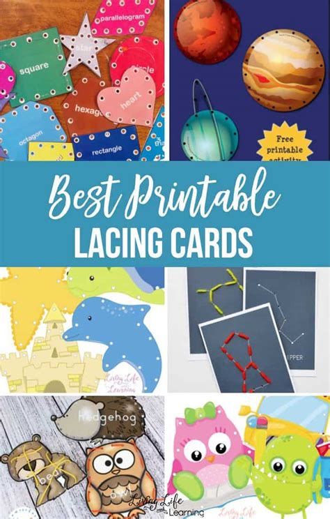 printable lacing cards activity