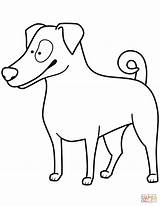 Jack Russell Coloring Terrier Pages Funny Drawing Printable Dog Supercoloring Dogs Book Drawings Getdrawings Color Choose Board sketch template