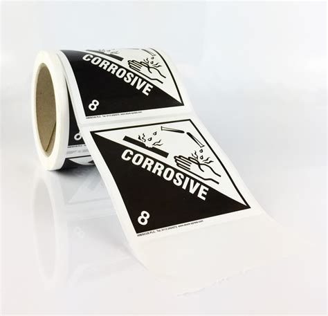 corrosive label class  labels placards buy  stock xpress