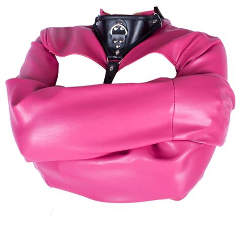 Fetish Erotic Bondage Pu Leather Strait Jacket Open Breast