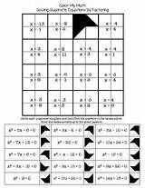 Equations Quadratic Solving Algebra Factoring Teacherspayteachers sketch template