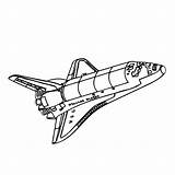 Kleurplaat Ruimteschip Shuttle Weltall Raumfahrt Ruimteschepen Coloring Ausmalbild Letzte Kostenlos Q4 sketch template