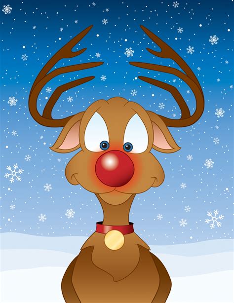 science  rudolph  reindeers bright red nose shows    perfect  father christmas