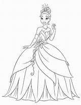 Tiana Princess Coloring Pages Kids Printable sketch template
