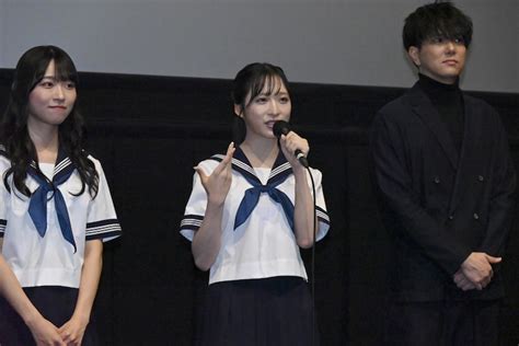 映画「ガールズドライブ」先行プレミア上映舞台挨拶の様子。 Akb48小栗有以、山内瑞葵、倉野尾成美、山崎空、久保姫菜乃「ガールズドライブ