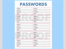 Password Manager, Password Keeper, Password Organizer, Password Log