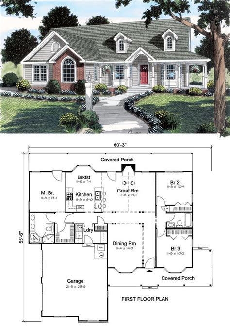 floor plans images  pinterest country homes house blueprints   house
