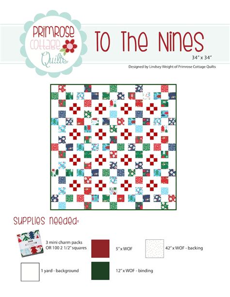 nines  pattern etsy