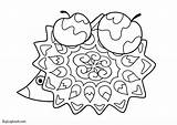 Coloring Hedgehog Autumn Hedgehogs Printable Pages Kids Activity Fall sketch template