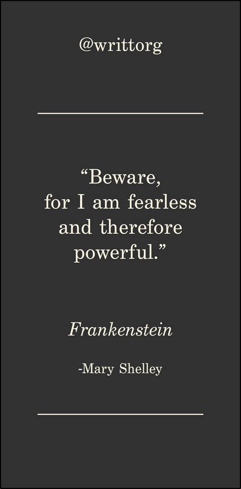 frankenstein quote by mary shelley classic literature