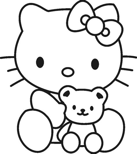 coloring pages  kids  kitty coloring sheet