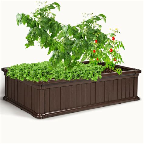 premium raised planter box vegetable rectangle outdoor planter box  pc