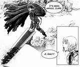 Claymore Clare Raki Surprised Guts Berserk sketch template