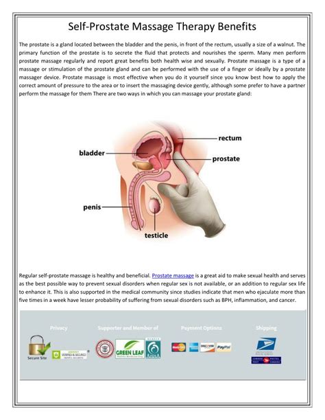 ppt self prostate massage therapy benefits powerpoint