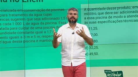 Matemática Volume De Prismas Cai No Vestibular Tv Brasil Educação
