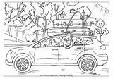 Car Colouring Coloring Trip Pages Family Road Going Summer Worksheets Campervan Esl Travel Printable Disney Transport Holidays Journey Trips Tent sketch template