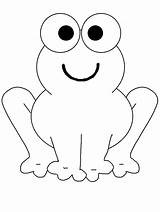 Frog Coloring Pages Clipart Library Frogs Easy Cartoon Gif sketch template
