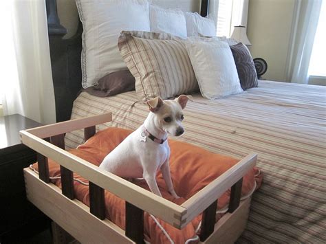 bedside platform dog bed hand crafted custom dog bed  ambassador
