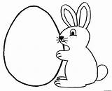 Bunny Egg Coloring Easter Pages Printable Rabbit Lapin Coloriage Animals Print Color Book sketch template