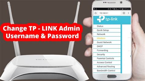 change  admin username  password  tp link routers