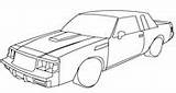 Regal Coloring Buick Gnx Pages Sunbird Muscle Car sketch template