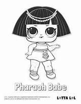 Lol Coloring Pages Surprise Pharaoh Babe Doll Pop Confetti Printable Series Color Dolls Lotta Kids Sheets Cool Books Colouring Print sketch template