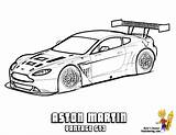 Aston Speeding Vantage Gt3 Vanquish Race Yescoloring V12 Dodge sketch template