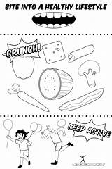Coloring Pages Month Nutrition Healthy Nutritioneducationstore Reader Request Bite Copies Lifestyle Based Theme Into Today Great Year sketch template