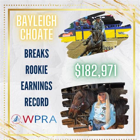 bayleigh choate breaks rookie earnings record cowgirl magazine