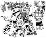 Huitzilopochtli Coloring Designlooter Drawings Tezcatlipoca sketch template