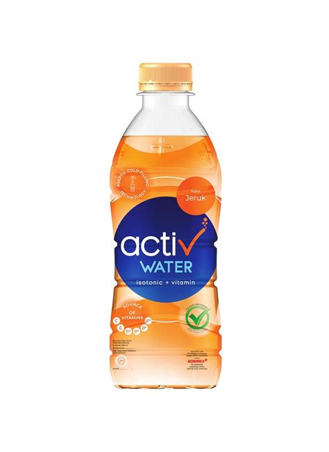 activ water isotonic drink orange ml klik indomaret