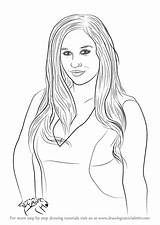 Drawing Kesha Step Draw Drawingtutorials101 Singers Tutorials sketch template