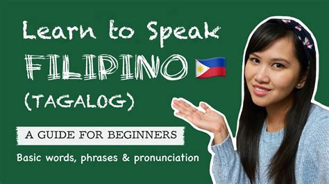 learn  speak filipino tagalog basics  beginners youtube
