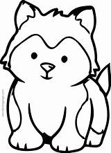 Coloring Pages Baby Husky Puppy Siberian Clipartmag sketch template