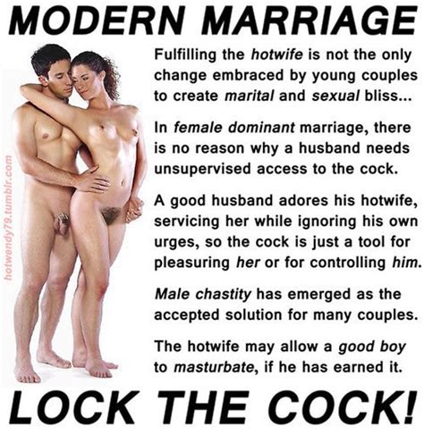 femdom chastity marriage captions