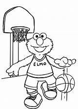Coloring Exercise Pages Elmo Kids Basketball Printable Cartoon Color Workout Print Fitness Preschoolers Sports Fun Physical Play Crossfit Books Getcolorings sketch template