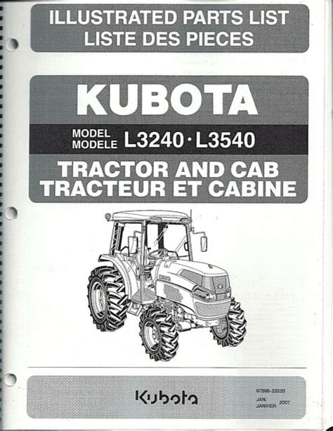 kubota   tractor illustrated parts manual   ebay