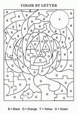 Halloween Printable Kids Activities Coloring Color Letter Activity Popular sketch template