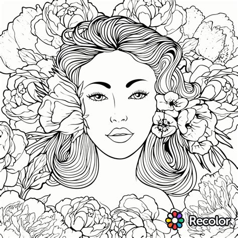 compromise recolor coloring pages beauty page app beautiful women