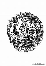 Mandala Dragon Coloring Pages Color Chinese Hellokids Year Print Online sketch template