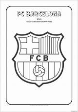 Pages Barcelona Coloring Color Clubs Logos Print sketch template