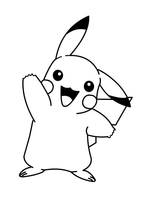 printable pikachu coloring pages