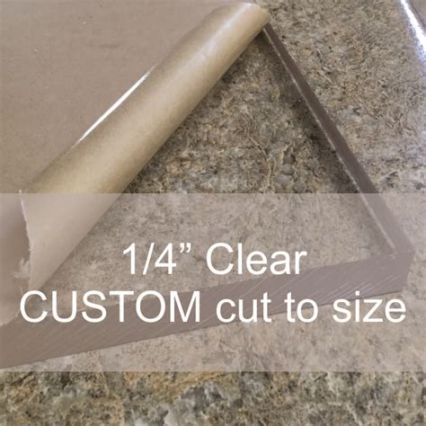 1 4 Crystal Clear Cell Cast Plexiglass Sheet Cut To Size
