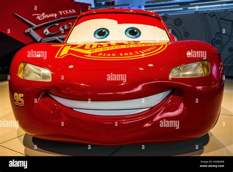 Detroit Usa 9th Jan 2017 Disney Pixar Unveils Life Size Cars 3