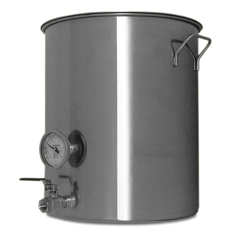 gallon stainless steel welded brew kettle  making beer goldsteam