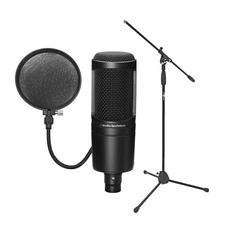 audio technica  microphone  stand  pop shield  gearmusic