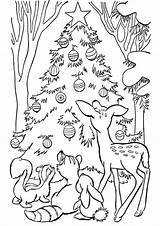 Coloring Christmas Pages Animals Tree Printable Animal Kids Print Puppies Holiday Puppy Fun Printables Book Raisingourkids Printing Cute Trees Worksheets sketch template