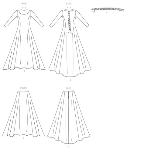 medieval dress pattern costume patterns dress patterns