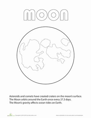 moon coloring page moon cycling  spaces